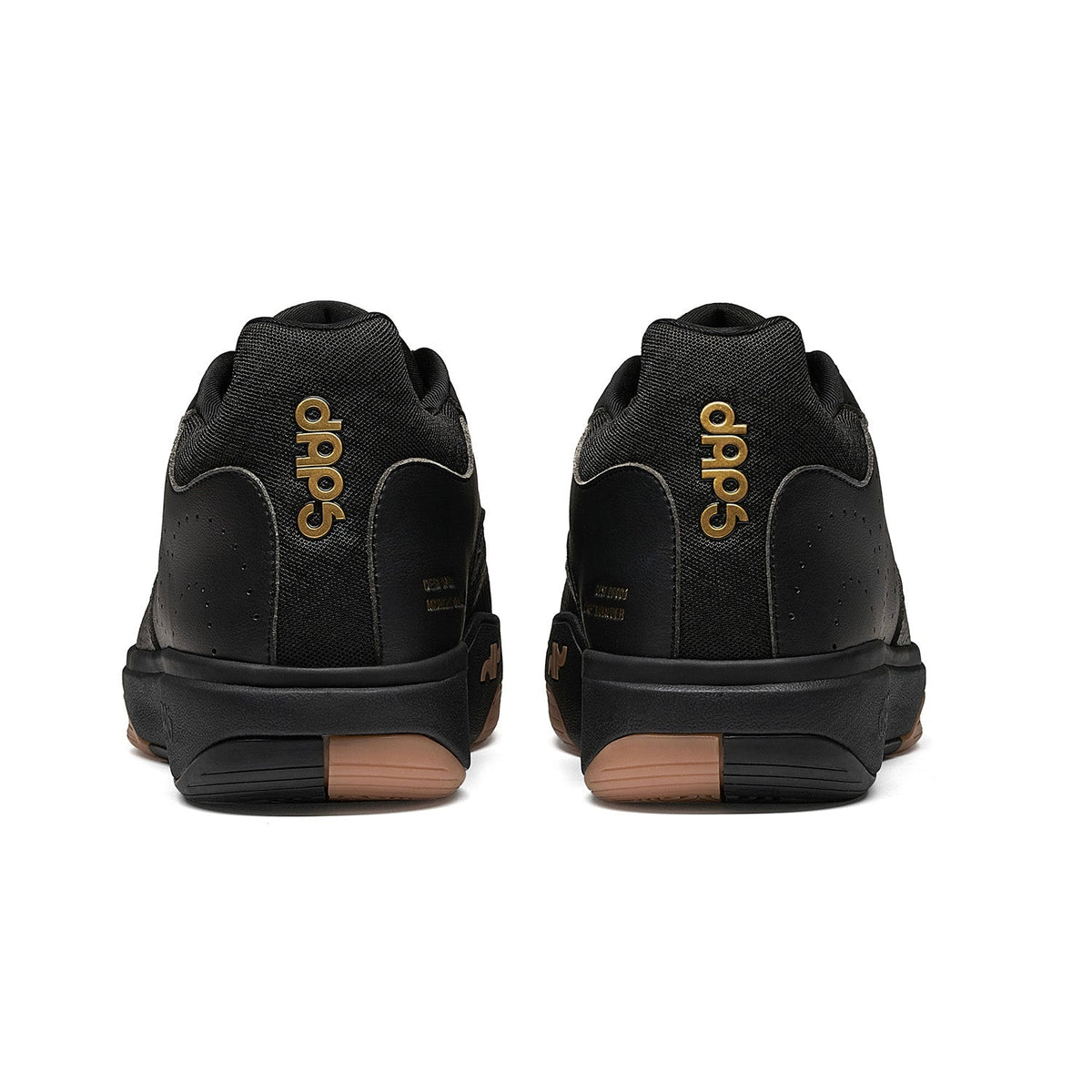Men's DAPS DESI Mid pickleball shoes in black by DAPSFIT, featuring supportive design and sporty look for active play.