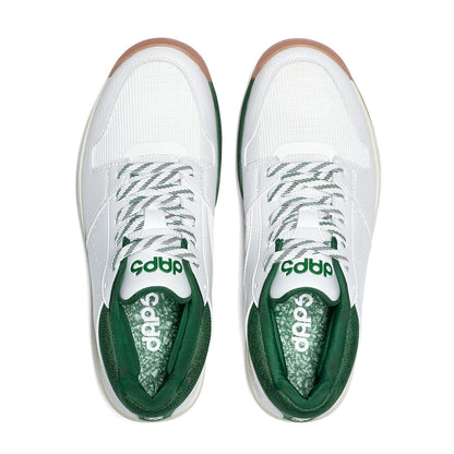 Men's DAPS DESI Mid pickleball shoes in green and white by DAPSFIT, featuring supportive design and sporty style.