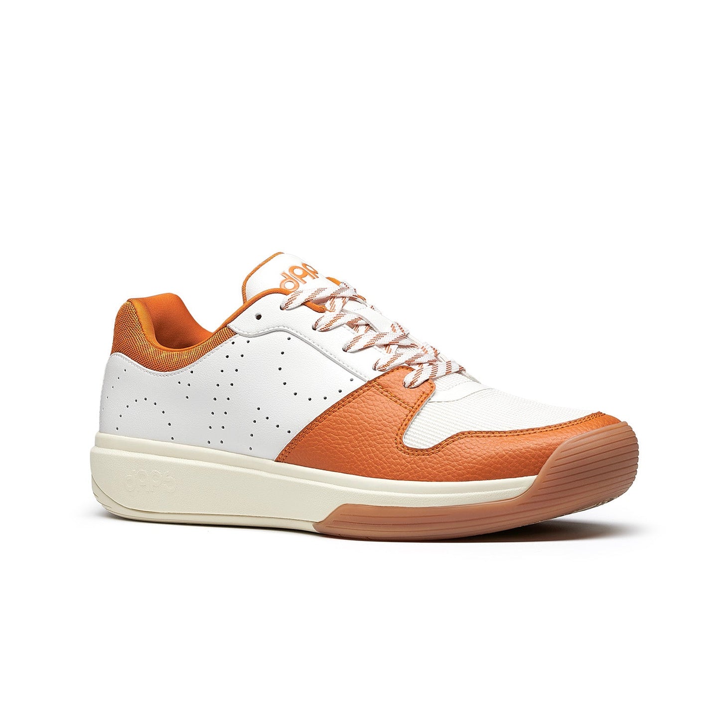 DAPS DESI Low women's burnt orange pickleball shoes by DAPSFIT, featuring a sleek design and supportive sole for active play.