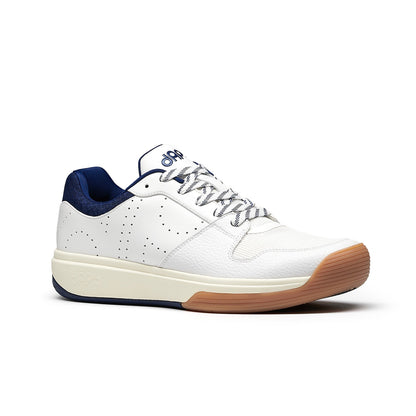 Women's navy DAPS DESI Low pickleball shoes by DAPSFIT, featuring a sleek design and comfortable fit for active play.