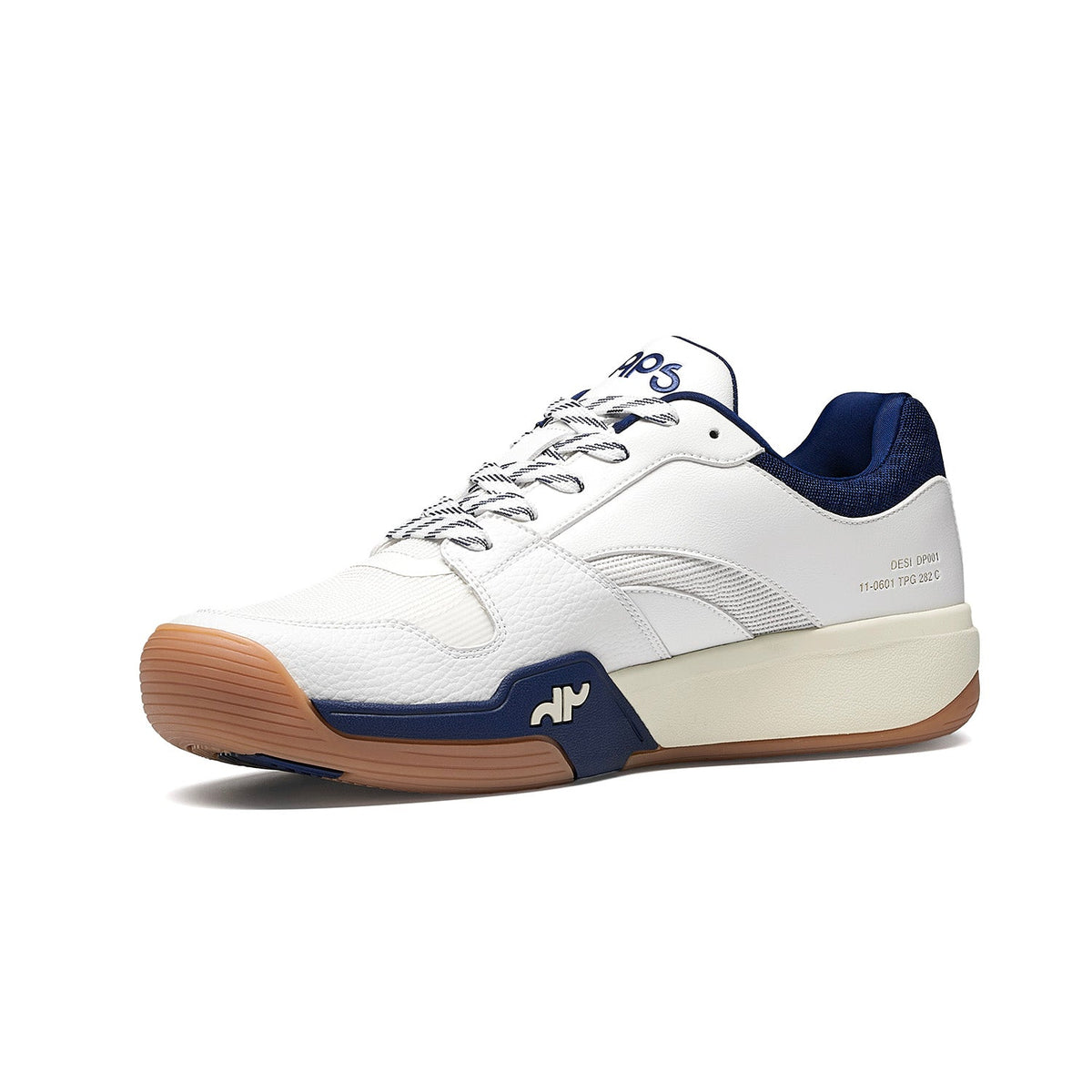 Women's navy DAPS DESI Low pickleball shoes by DAPSFIT, featuring comfortable low-cut design and athletic style.