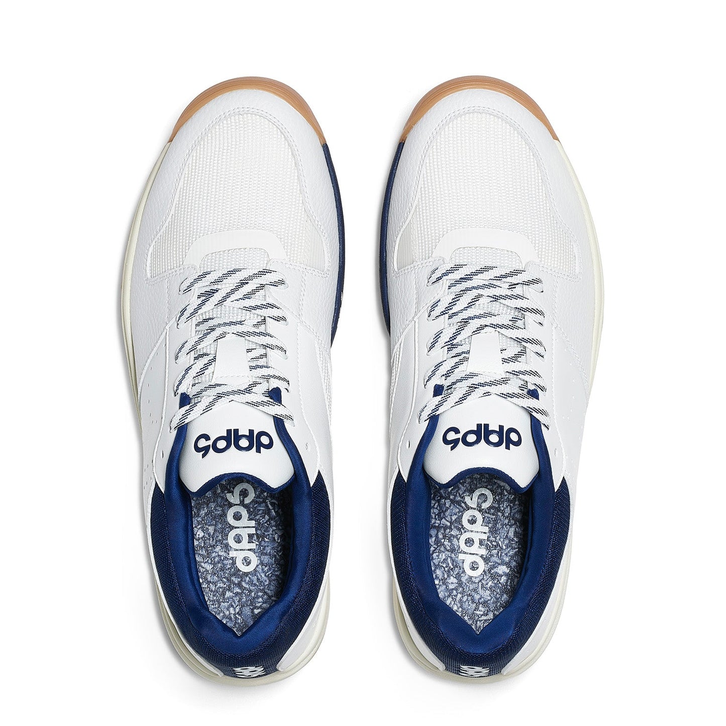 Women's navy DAPS DESI Low pickleball shoes by DAPSFIT, featuring a comfortable low-cut design and supportive sole.