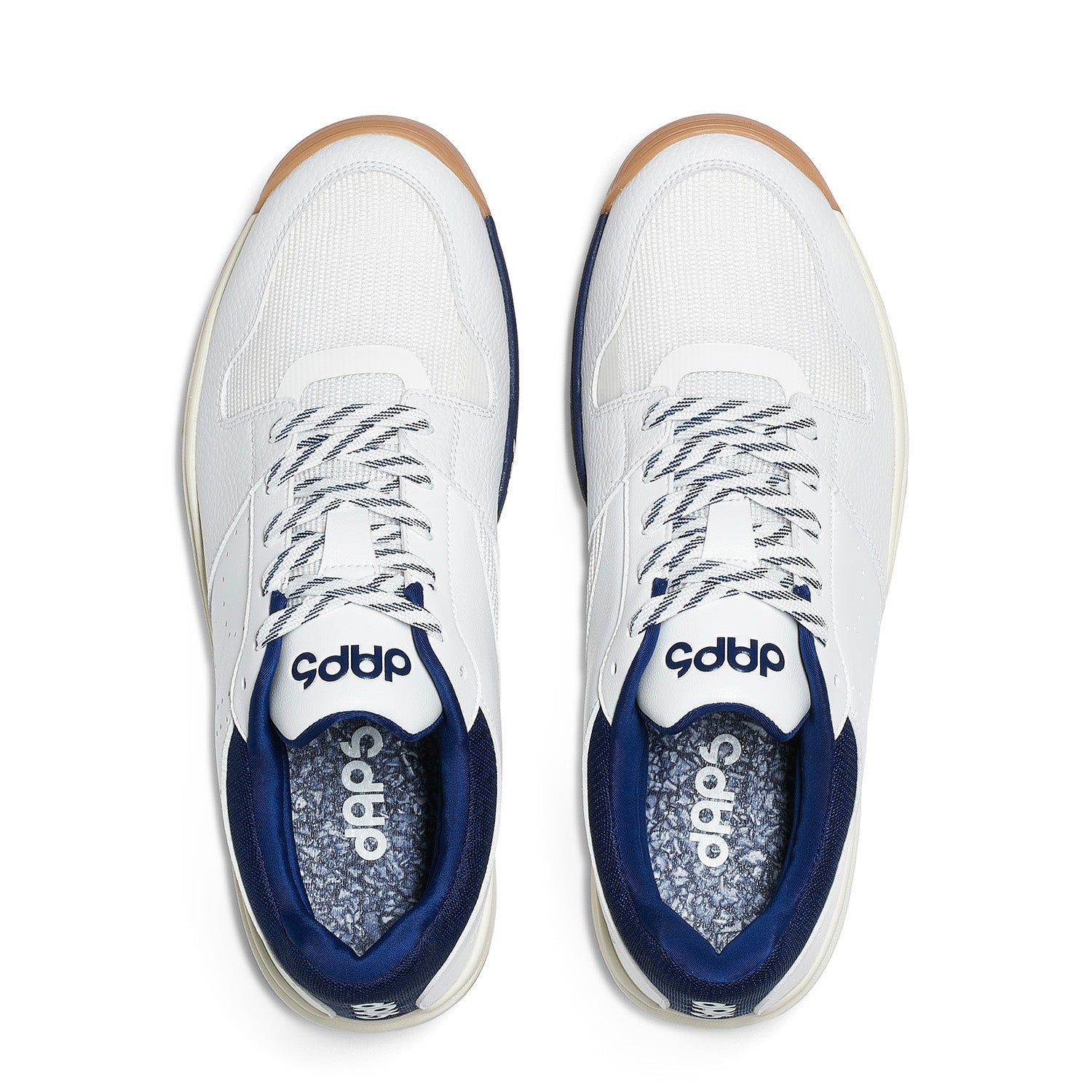 Women's navy DAPS DESI Low pickleball shoes by DAPSFIT, featuring a comfortable low-cut design and supportive sole.