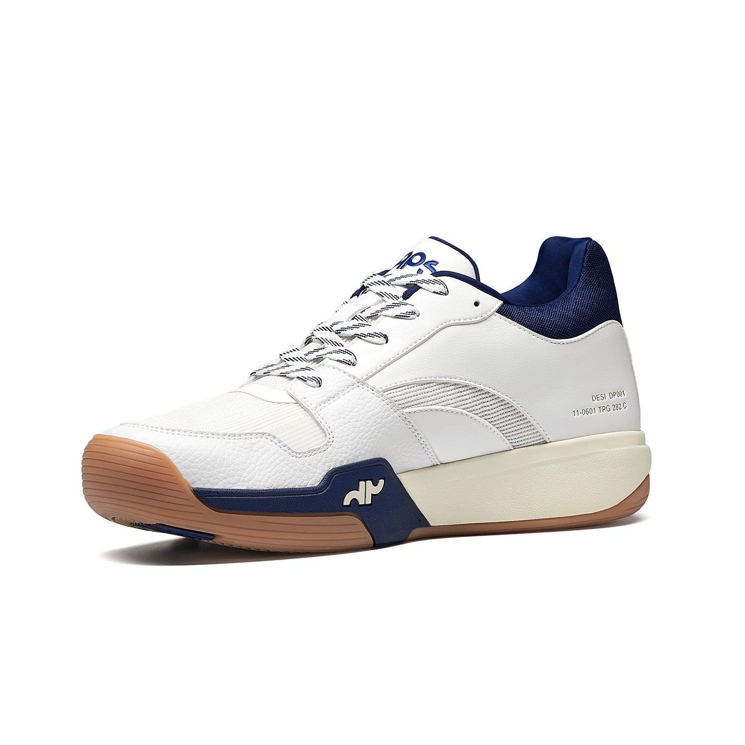 Women's DAPS DESI Mid pickleball shoes by DAPSFIT in navy, featuring supportive design and sporty style for active play.