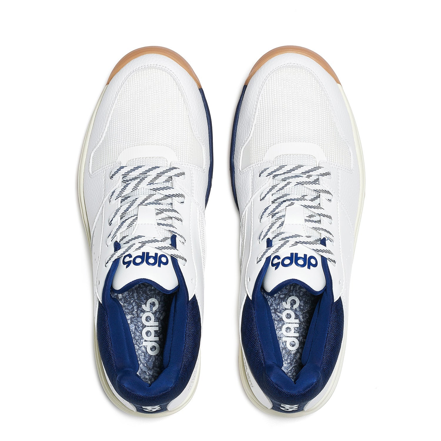 Women's DAPS DESI Mid pickleball shoes in navy by DAPSFIT, featuring a supportive design and breathable material.