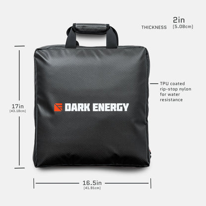 Dark Energy 56W Spectre Solar Panel Accessories Kit with connectors and mounting hardware for solar power setup.