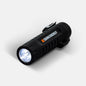 Dark Energy plasma lighter with a sleek black design and illuminated ignition button, ready for lighting tasks.