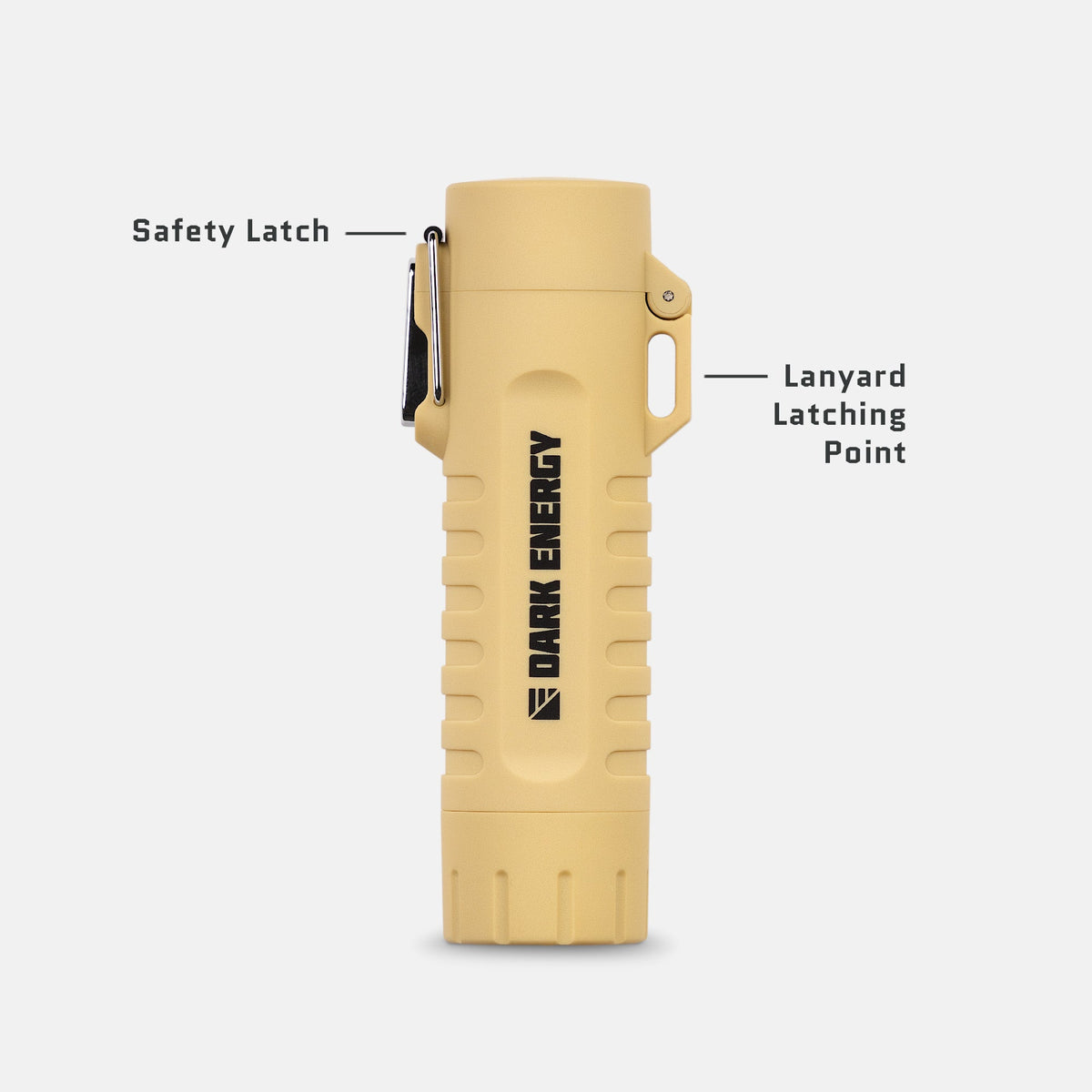 Dark Energy plasma lighter with a sleek black design and illuminated ignition button, showcasing its modern, rechargeable style.