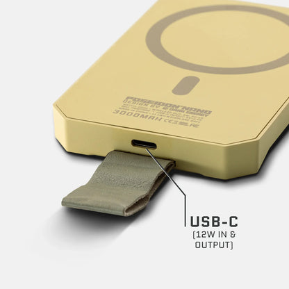 Dark Energy Poseidon Nano Power Bank portable charger with compact design and multiple USB ports for on-the-go device charging.