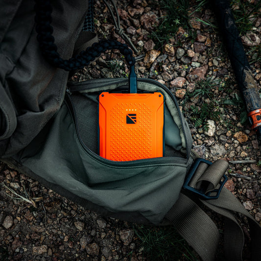 Dark Energy Poseidon Pro Power Bank portable charger with multiple USB ports and sleek square design for on-the-go charging.