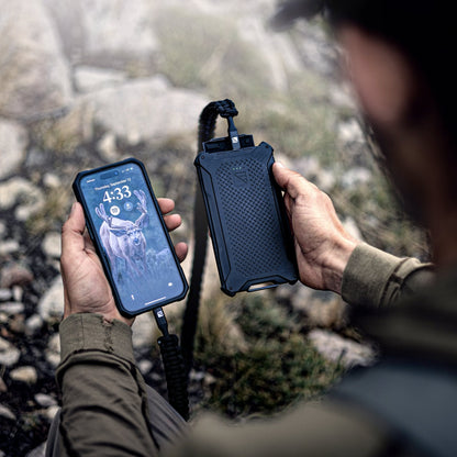Dark Energy Poseidon Pro Power Bank, portable charger with multiple ports and digital display, shown in a screenshot.