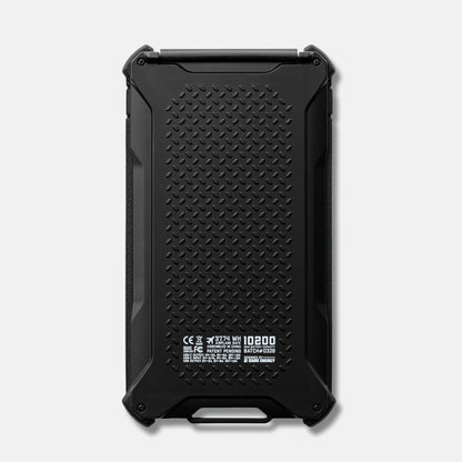 Dark Energy Poseidon Pro Power Bank, black portable charger with sleek back view, compact design for on-the-go charging.