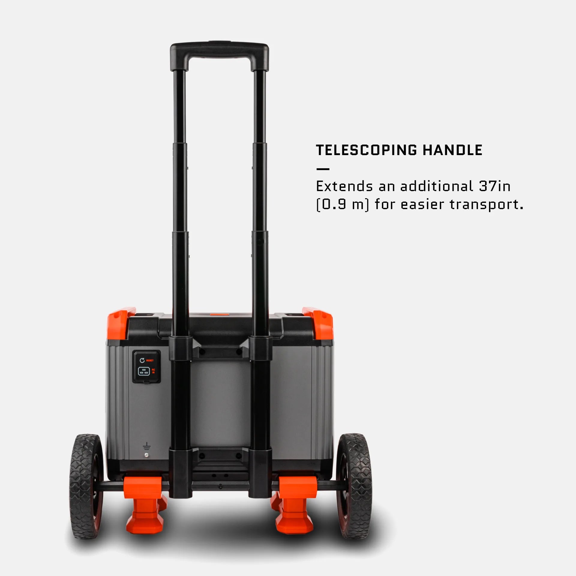 Dark Energy Recon 2000 Power Station with digital display and multiple charging ports, portable for outdoor and emergency use.