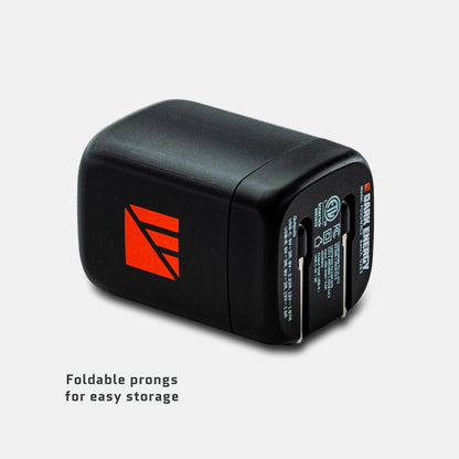 Dark Energy 20W AC wall adapter with compact design and standard plug for charging electronic devices.