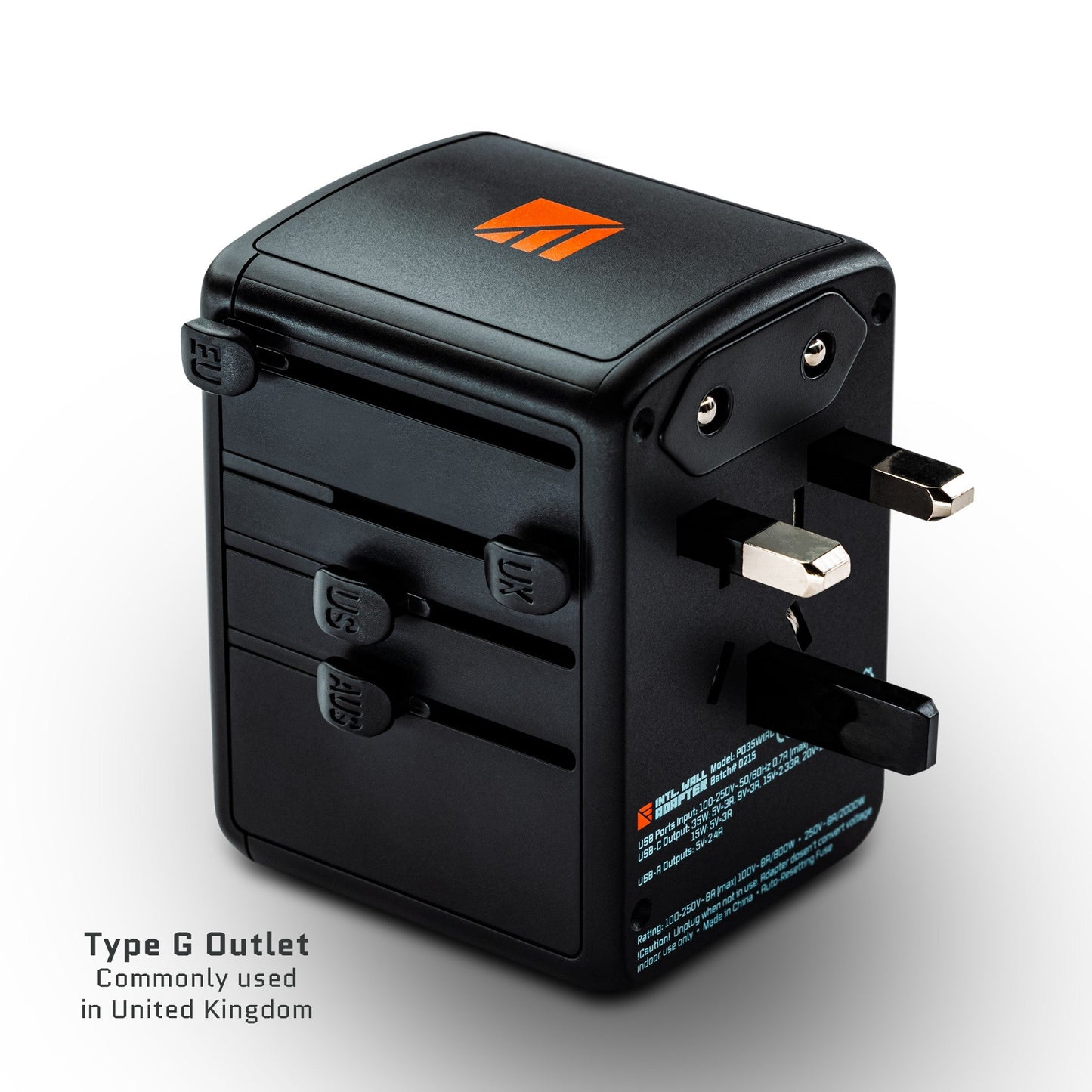 Dark Energy international wall adapter with multiple plug options for global compatibility and reliable power connection.