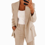 Women's Slim Fit Lapel Cardigan for Business and Daily Wear