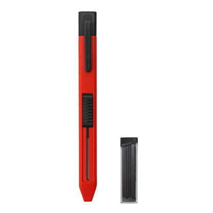 Plastic woodworking propelling pencil with thick lead for marking lines on wood surface