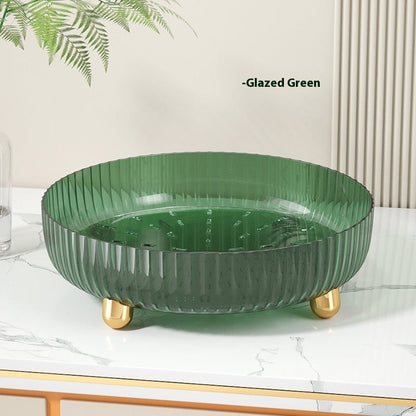 Plastic cosmetics rotating storage box by My Store, clear organizer with multiple compartments and rotating base