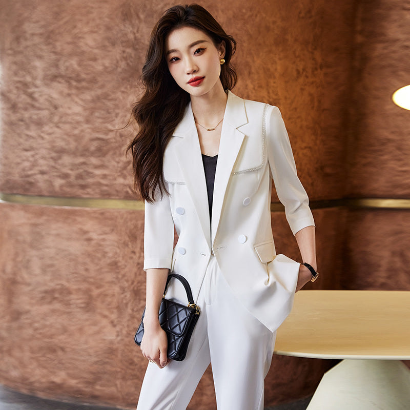 Women's Business Suit: Formal Jacket and Trouser Set