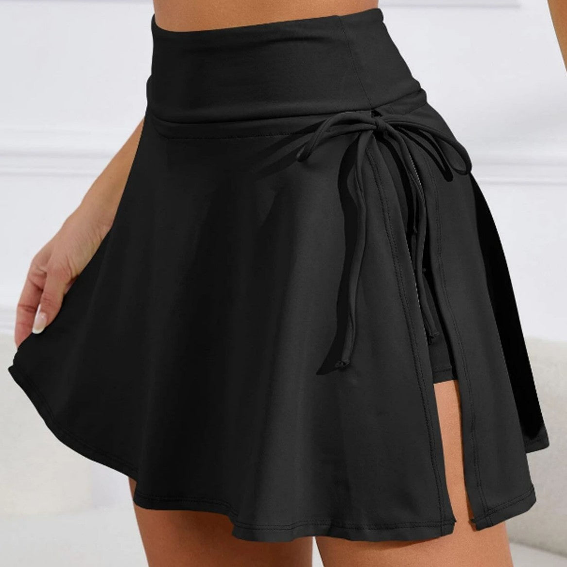 Plus-size women's athletic skort for yoga by My Store, featuring a comfortable sporty design