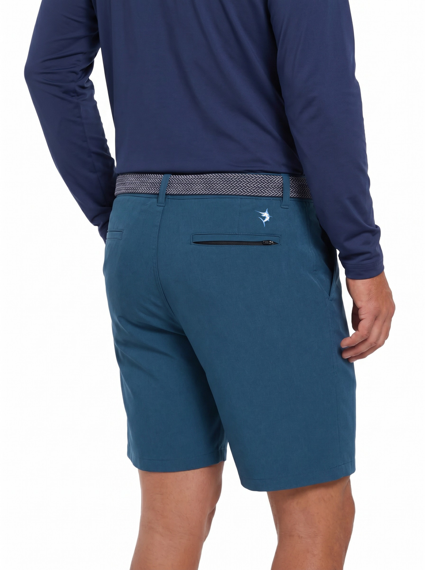 White Water Life Bayport Lightweight Shorts with zipper back pocket, casual men's shorts in breathable fabric.
