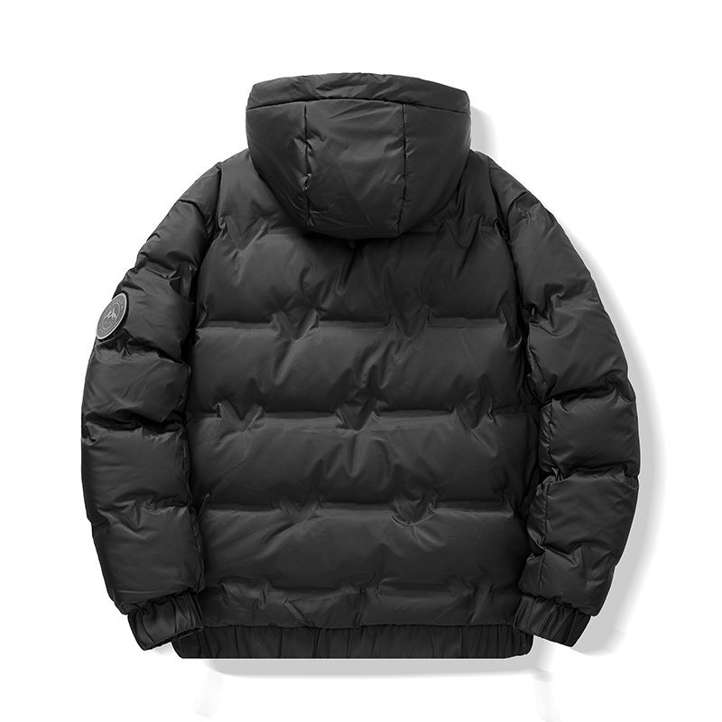 Men’s simple short winter coat in a fashionable design