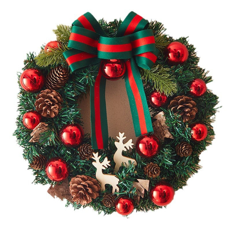 Christmas decorations creative garland ornaments displayed for holiday decor