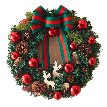 Christmas decorations creative garland ornaments displayed for holiday decor