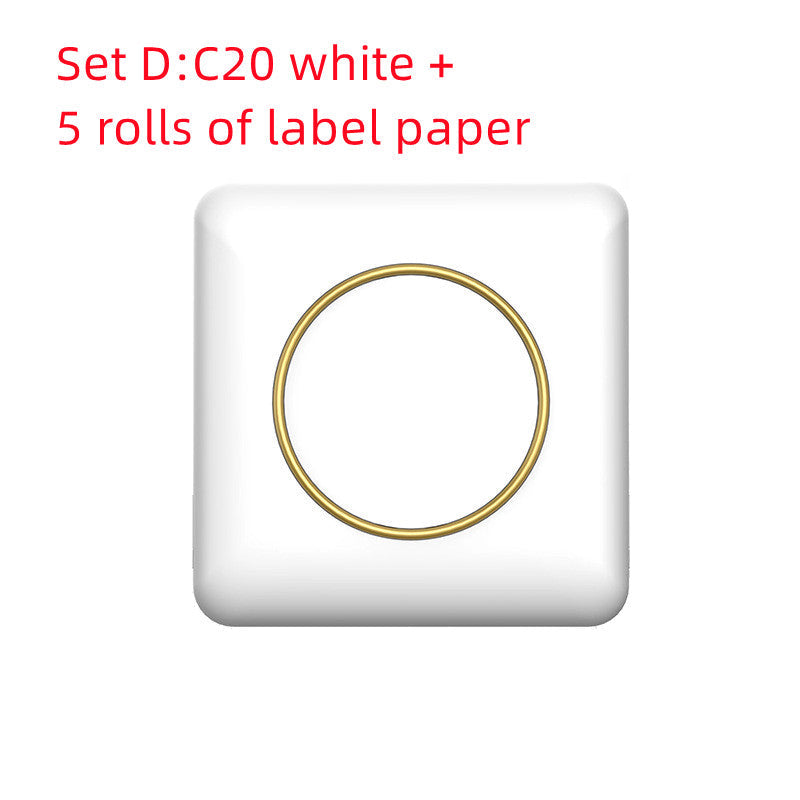 Mini label thermal printer, small Bluetooth wireless design by My Store