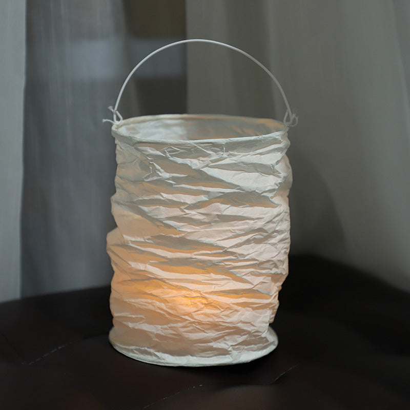 White paper lantern decorative downlight desktop lanterns displayed upright