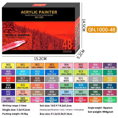 48-color water-based ceramic graffiti marker package for DIY painting by My Store