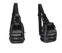 Outlife camouflage hunting backpack with tactical utility pockets and shoulder straps