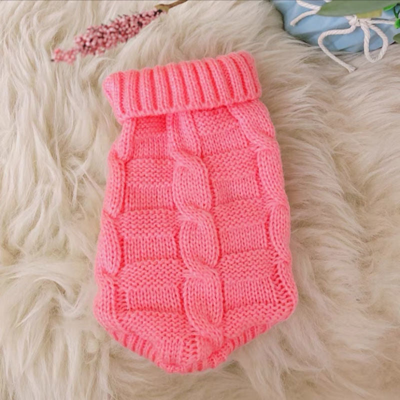 Cute autumn winter knitted cat sweater in red, My Store cat pet clothing outfit