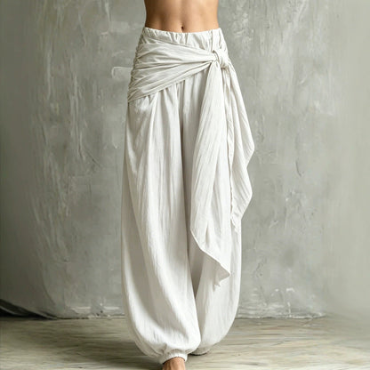 Women's loose casual tie-waist pants by My Store