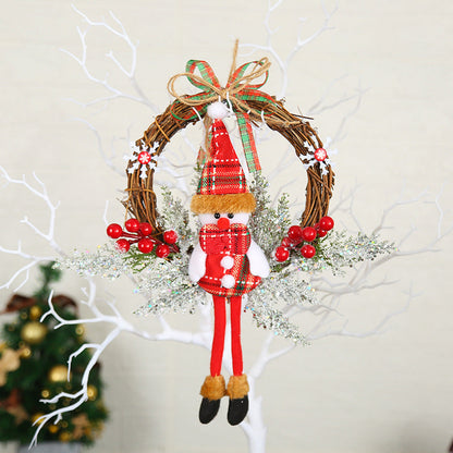 Christmas decorations garland wreath by My Store with festive greenery and holiday accents
