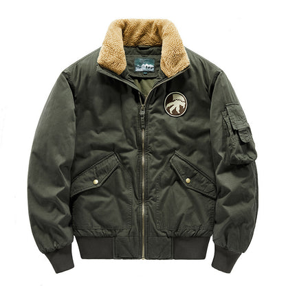 Men's Loose Fit Thick Cotton Pilot Jacket