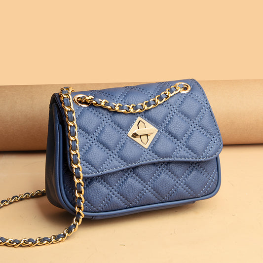Luxury Designer Women's Tote Shoulder Bag in Leather