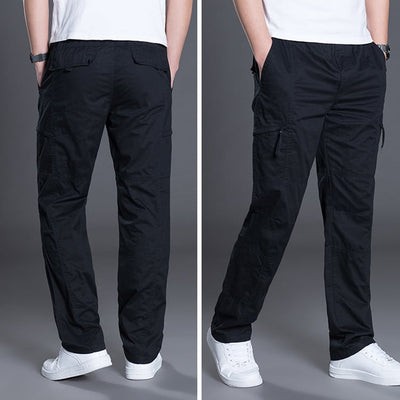 Plus size men's trousers from BACKUPMYFILESNOW.COM® featuring a relaxed fit and classic style, shown in a neutral fabric and color