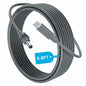 Starlink Mini USB-C to DC Power Cable in black, 6.5 feet, portable accessory for electronic devices, from Deal US.