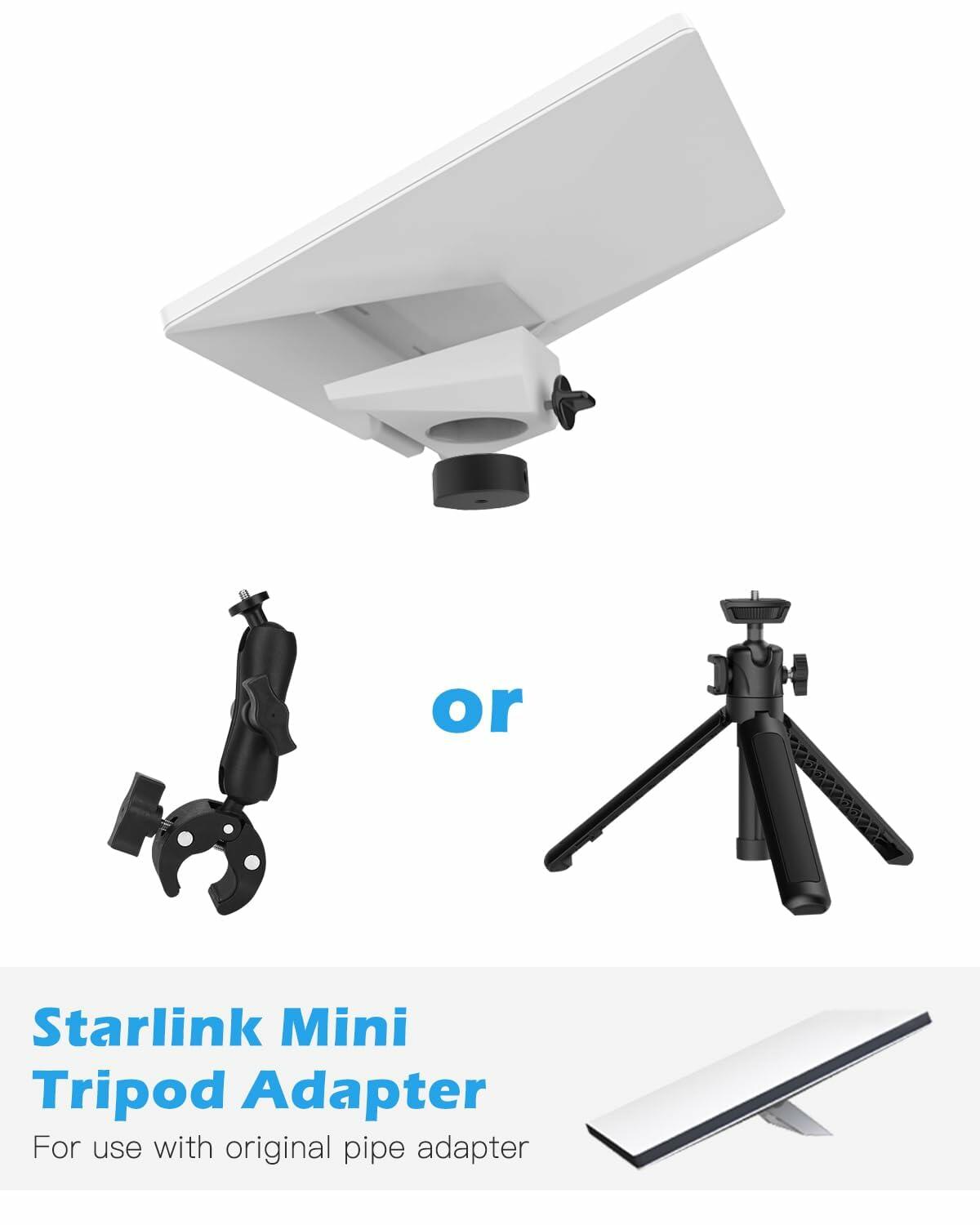 SOOQOO Criticy Starlink Mini adjustable magnetic roof mount for home networking, shown on a roof with the product installed.