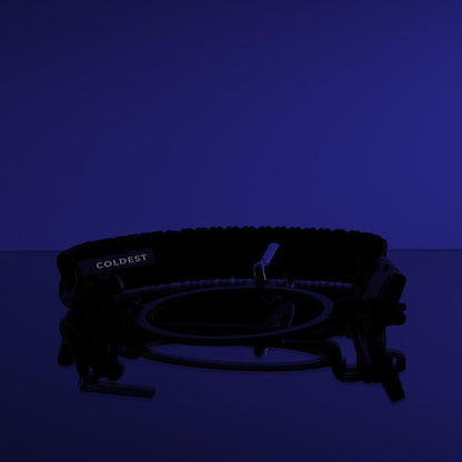 Coldest Paracord Handle accessory with durable black paracord and ergonomic design for comfortable grip.
