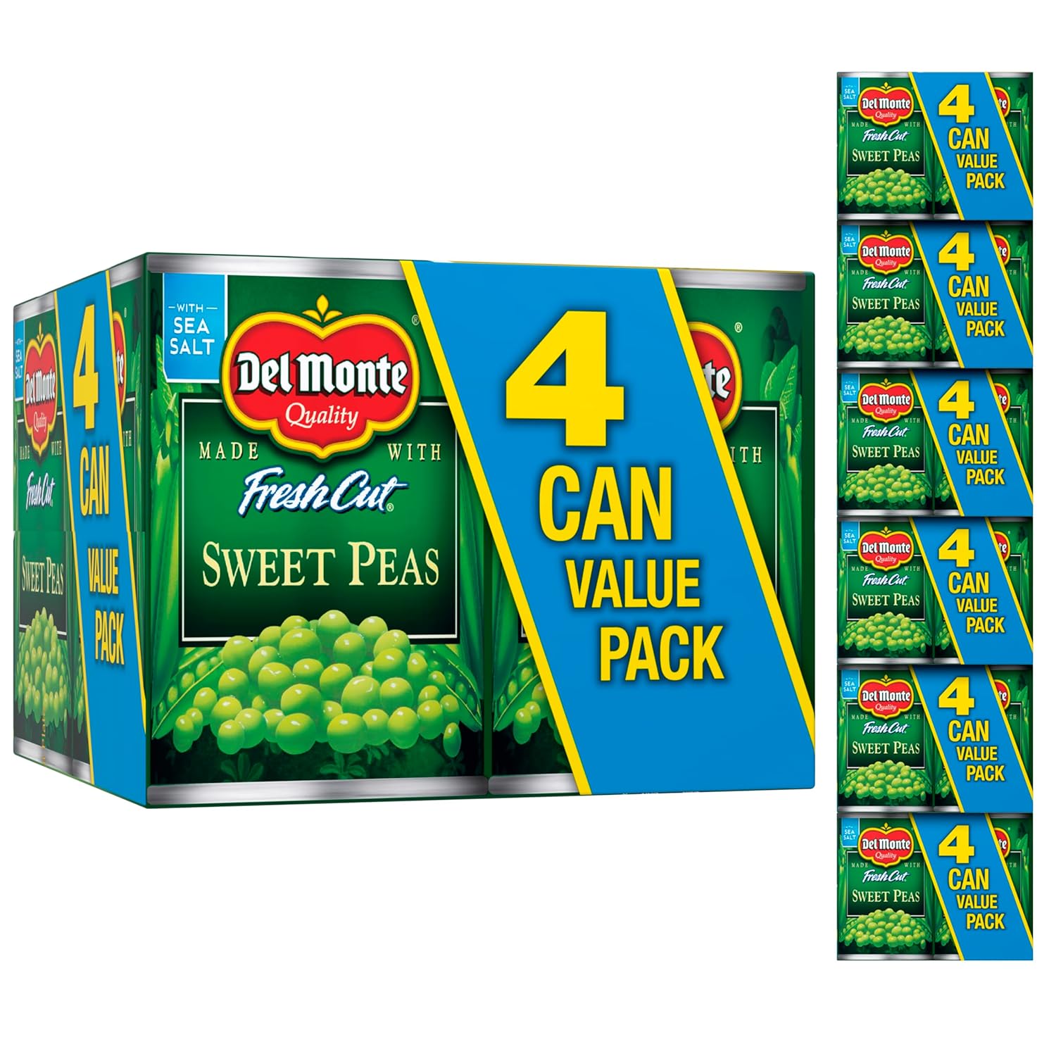 Del Monte Canned Fresh Cut Sweet Peas, 15 Ounce (Pack of 4) - BACKUPMYFILESNOW