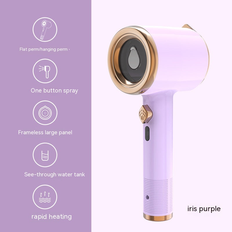 Vivalo mini portable handheld garment steamer with fabric steam iron and US plug, ideal for travel and home clothes steaming.