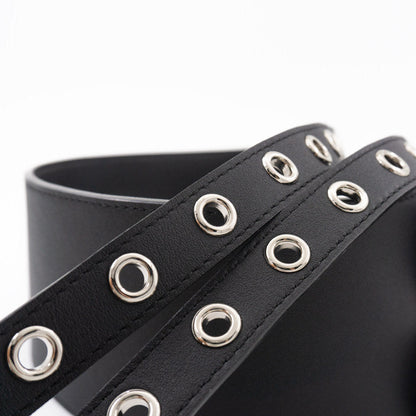 Women's leather wide belt-decorated dress by My Store