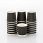 500-Pack Black 4oz Ripple Insulated Coffee Cups - Recyclable