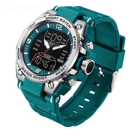 Multifunctional waterproof dual-display swimming watch with digital screen and durable wristband