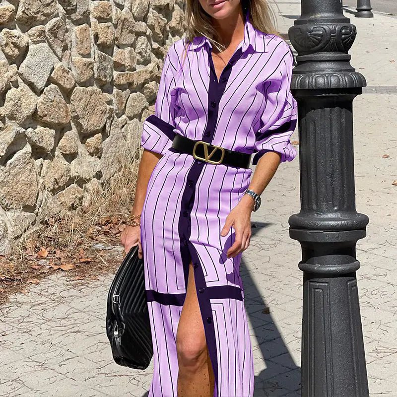 Dignified Women's Fashion Printed Dress - BACKUPMYFILESNOW