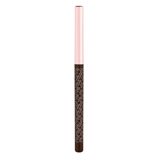 Kay Beauty by Katrina Kaif 24HR Coloured Matte Kajal in brown, shown in a sleek black pencil with a sharp tip.
