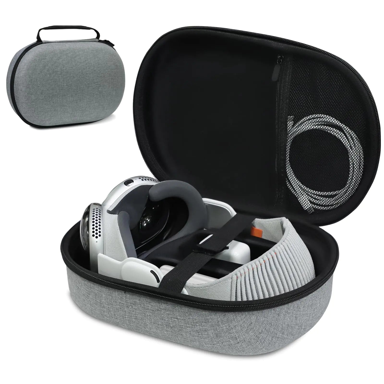 TanReginal Carrying Case for Apple Vision Pro Ultimate Protection for Apple Vision Pro Accessories Hard Apple Vision Pro Travel Bag with Internal Compartments and Silicone Handle Grip