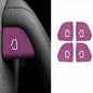 Tesla Model Y Juniper and Model 3 Highland door open button stickers, decorative badges for easy identification.